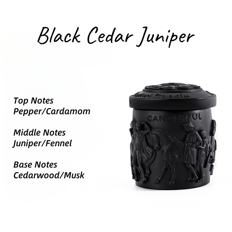 Enchanted Relief – Graceful Embossed Plaster Cup Scented Candle Soy Wax Plant-Based Fragrance Oil