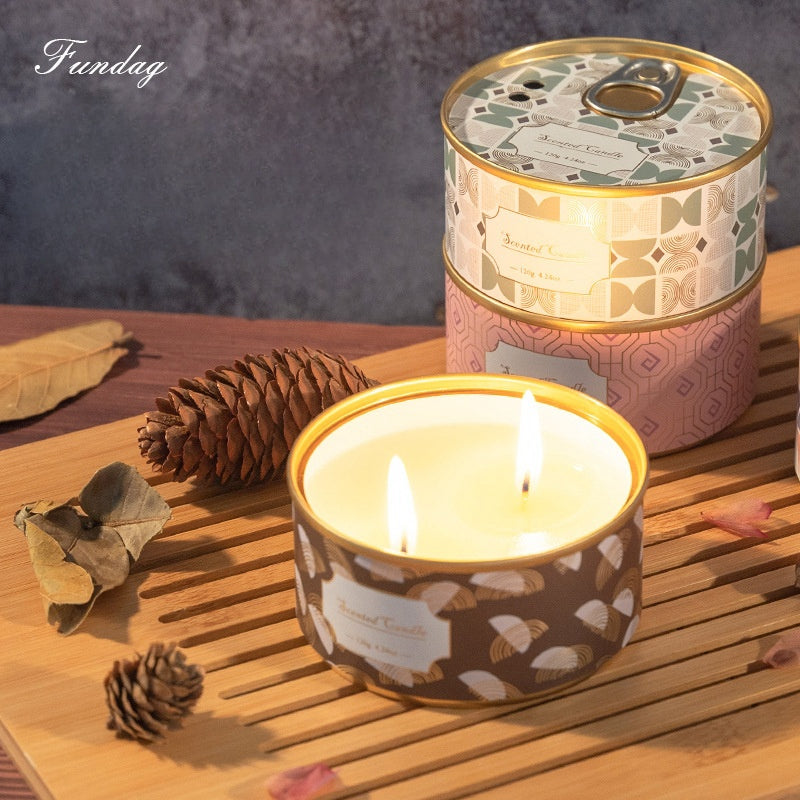 On the Go Traveling Tin Can Scented Candle travel set, a perfect addition for any journey or on-the-go lifestyle.